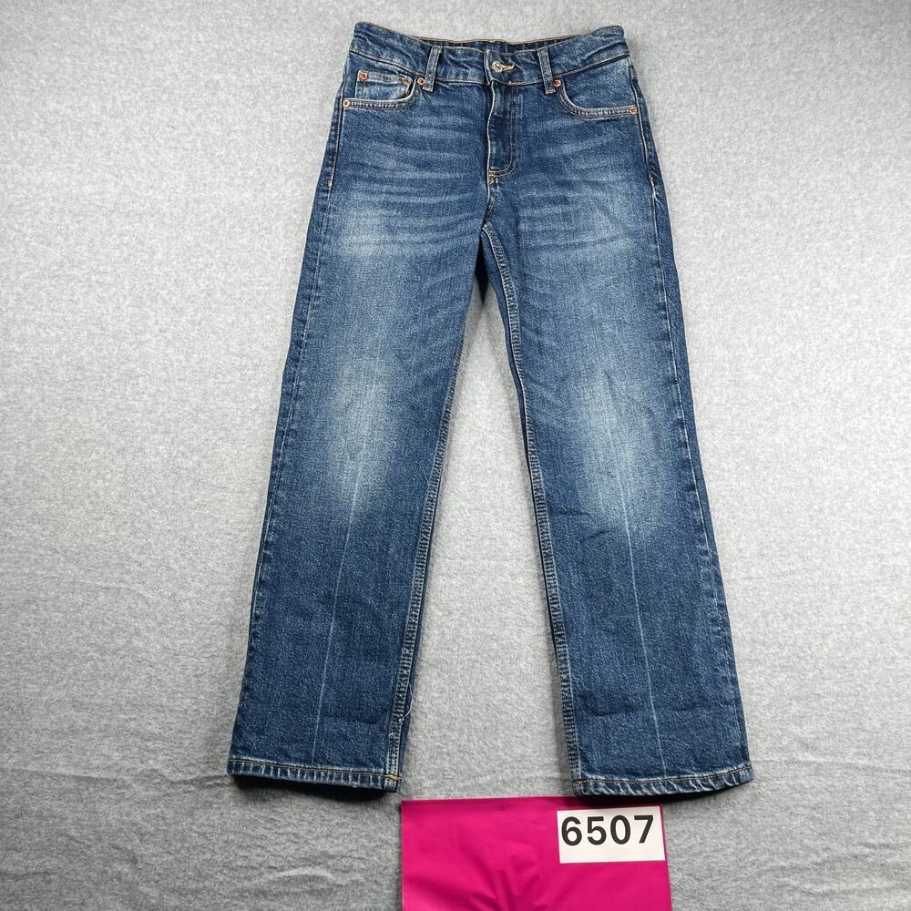 Zara Jeans Womens Size 2 Blue Denim Casual Distressed